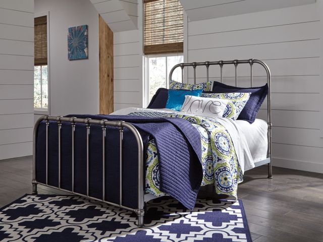 Signature Design by Ashley® Nashburg Silver Full Metal Bed-1