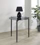 Coaster® Rosalie Smoked Glass Top End Table with Sandy Black Base-4