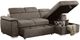 Mazin Furniture Ferriday 2-Piece Taupe Right-Arm Facing Pullout Sleeper Sectional and Chaise with Hidden Storage-2