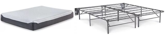 Sierra Sleep® by Ashley® Chime Elite 3-Piece 10" Memory Foam and Better than a Boxspring Foundation King Mattress Set-0