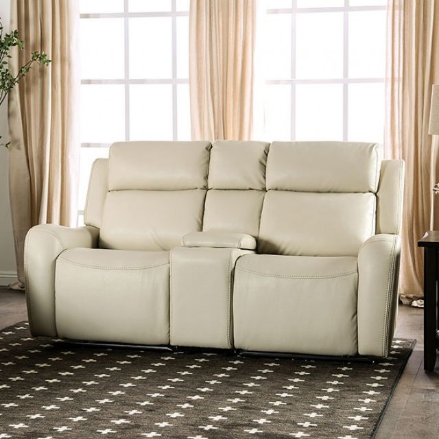 Furniture of America® Barclay 2-Piece Beige Power Reclining Sofa Set-2