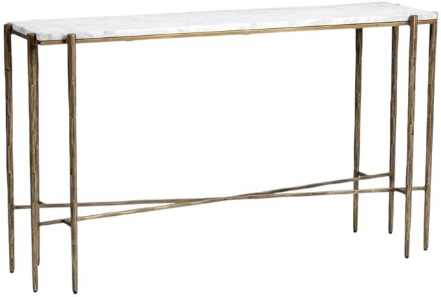 Classic Home Jasmine Moonstone White Console Table-0