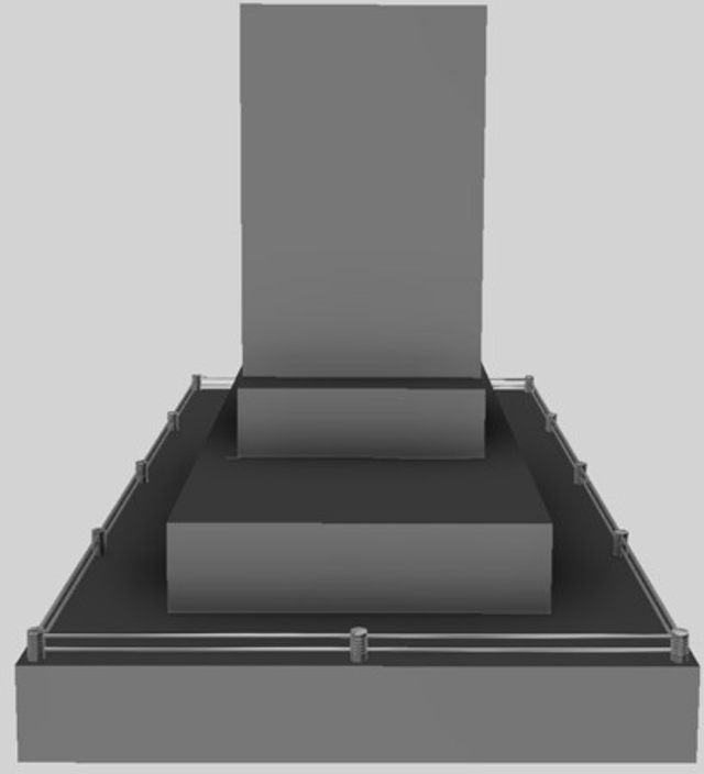 Vent-A-Hood® 54" Gunsmoke Contemporary Island Range Hood-1
