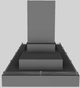 Vent-A-Hood® 54" Gunsmoke Contemporary Island Range Hood-1