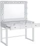 Coaster® Umbridge Glass Top Chrome Vanity with Lighting-1