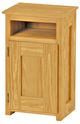 Crate Designs™ Furniture Classic Left Side Hinge Door Petite Nightstand-0