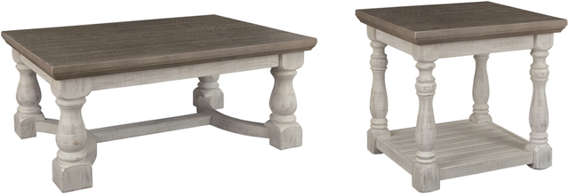 Signature Design by Ashley® Havalance 2-Piece Gray/White Living Room Table Set-0
