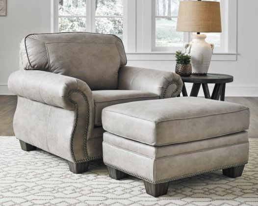 Signature Design by Ashley® Olsberg 2-Piece Steel Chair & Ottoman Set-3