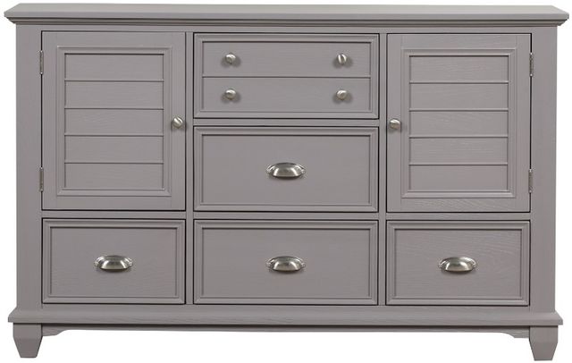 New Classic® Home Furnishings Jamestown Gray Dresser and Mirror-2