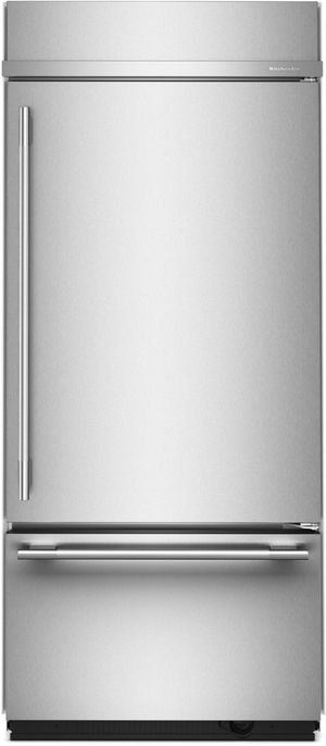 KitchenAid PrintShield Stainless Steel Bottom Freezer Refrigerator