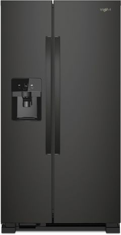 Whirlpool® 36 in. 24.6 Cu. Ft. Black Side-by-Side Refrigerator