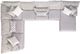 Albany Industries 4-Piece Mondo White Sectional-5