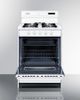 Summit® 24" White Freestanding Gas Range-1