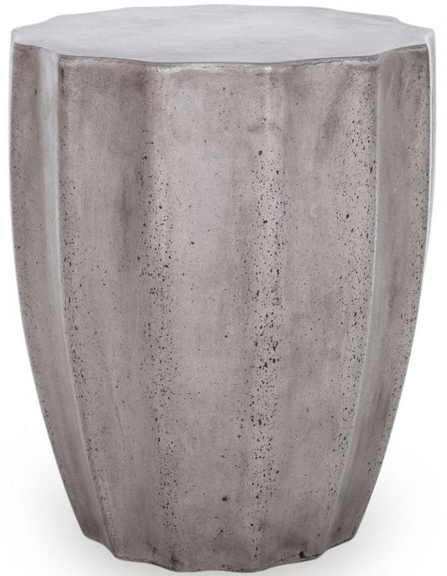 Moe's Home Collection Lucius Grey Concrete Outdoor Stool-0