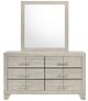 Coaster® Trenton Rustic Cream Dresser and Mirror-1
