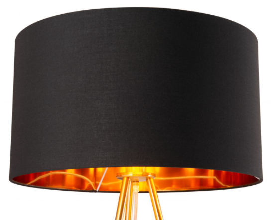 Zuo® Modern Mariel Black/Gold Floor Lamp-1