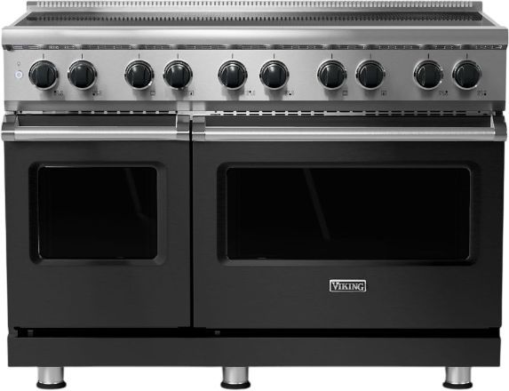 Viking® 5 Series 48" Cast Black Pro Style Induction Range-0