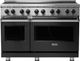 Viking® 5 Series 48" Cast Black Pro Style Induction Range-0