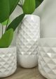 Le Present Pyramid White 19" Planter-5
