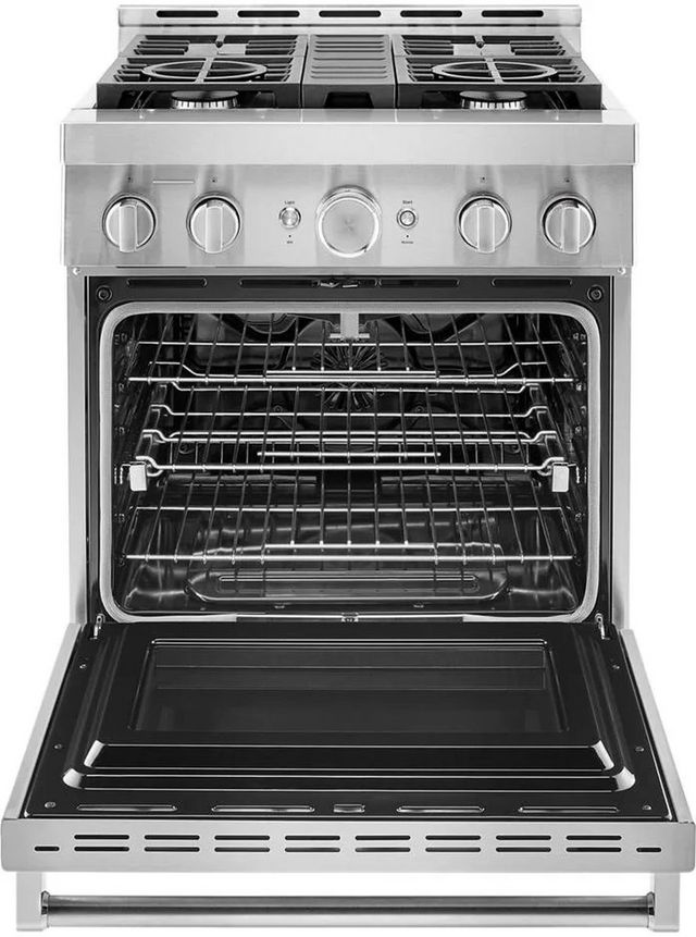 KitchenAid® 30" Stainless Steel Pro Style Gas Range-7
