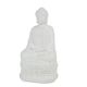 A & B Home White Sitting Buddha-1