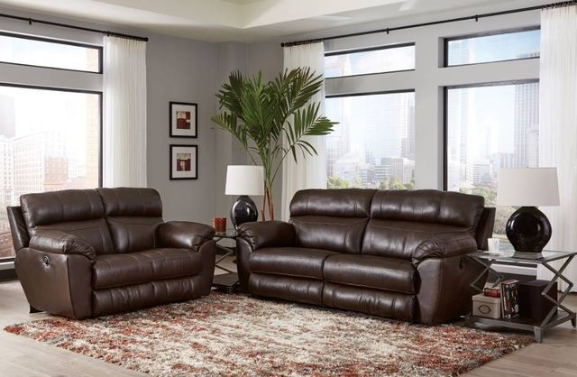 Catnapper® Costa Chocolate Power Lay Flat Reclining Sofa-2