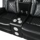 New Classic® Home Furnishings Orion Black Power Reclining Loveseat with Footrest and Headrest-3