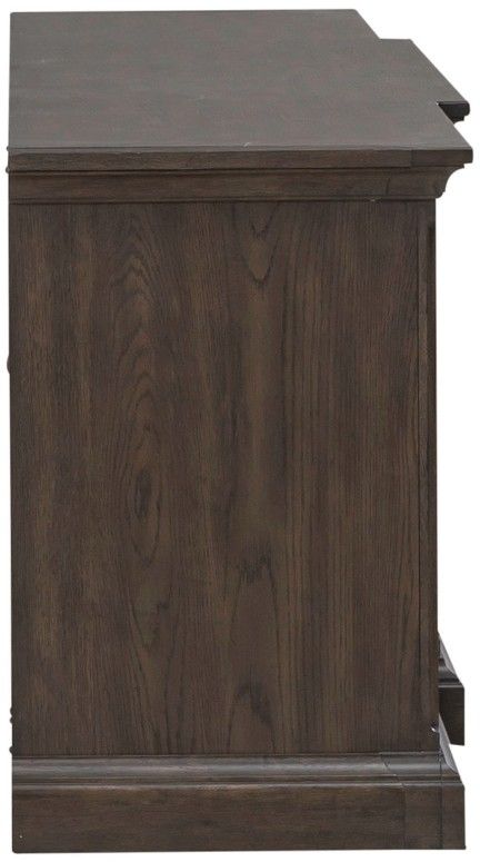 Liberty Furniture Paradise Valley Saddle Brown 78" Entertainment Console-3