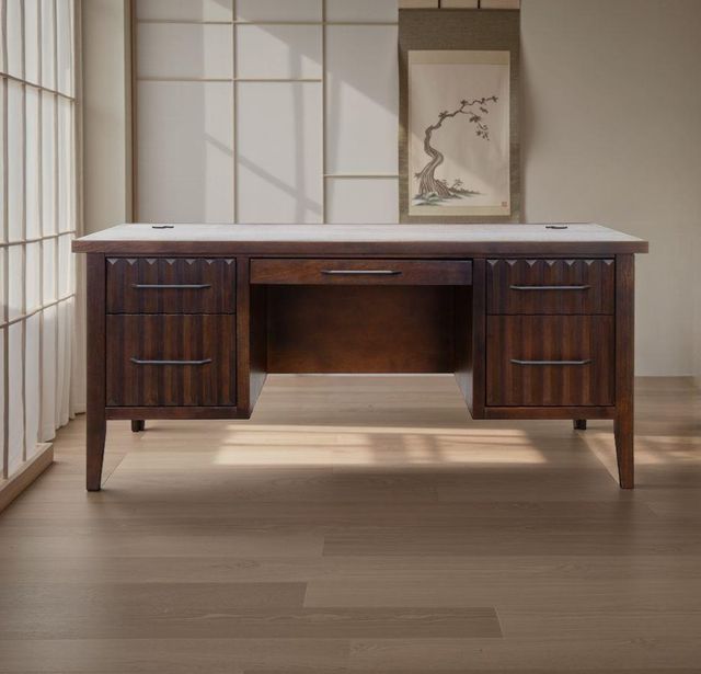 Legends Home Radiance Rosewood Executive Desk-1