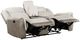 Homelegance® Harriette Beige Double Manual Reclining Loveseat with Center Console-4