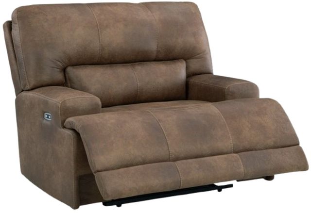 Signature Design by Ashley® Beckley Place Earth Power Recliner with Adjustable Headrest-4