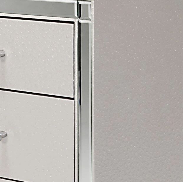 Michael Amini®  Hollywood Loft Frost Upholstered Dresser-3