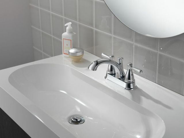 Peerless Retail Channel Product 2-Handle Chrome Centerset Bathroom Faucet-1