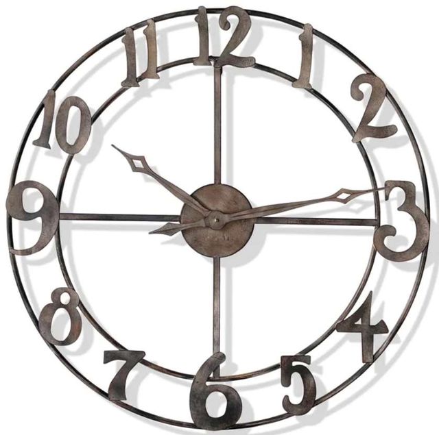 Stylecraft Rustic Pewter Wall Clock-0