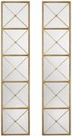 Crestview Collection Macon 2-Piece Gold Wall Mirror Set-0