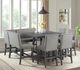 Elements International Seneca Gray Counter Dining Table-3