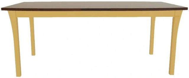 Mavin Customizable 42" x 66" Boat Extendable Dining Table with 12" Leaf-1