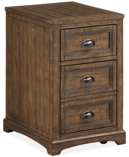 Magnussen Home® Bay Creek Toasted Nutmeg Mobile Table-1