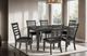Furniture of America® Adia 7-Piece Dark Gray Dining Set-1