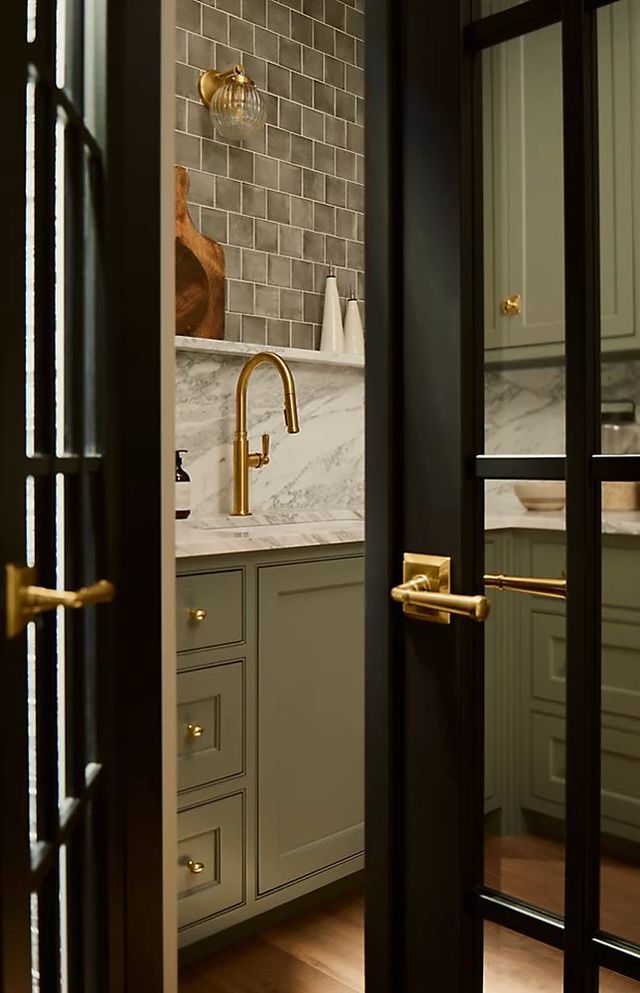 KOHLER® Edalyn™ by Studio McGee Polished Chrome Kitchen Sink Faucet with Three-Function Sprayhead-2