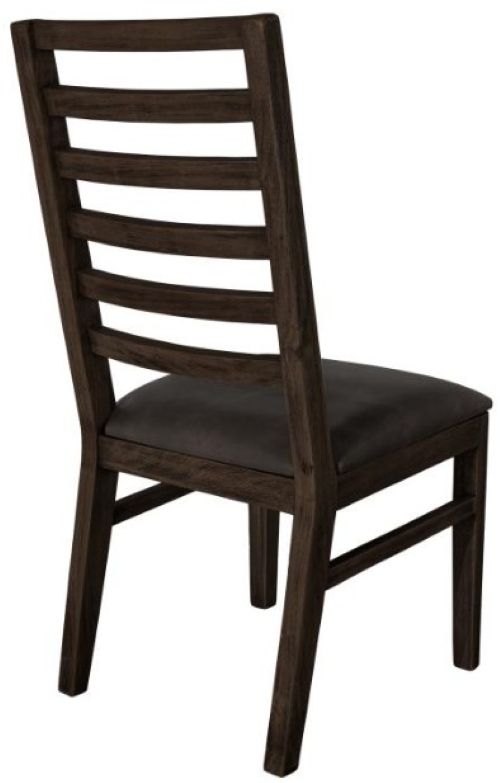 International Furniture Direct Balam Stained Dark Dining Side Chair-4