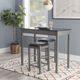 Linon Lance 3-Piece Faux Marble/Gray Tavern Set-1