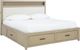 Signature Design by Ashley® Calmoro Gray King Storage Bookcase Bed-0