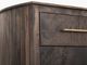 International Furniture Direct Dark Mezquite Black Curved Chest-3