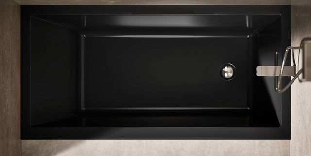 KOHLER® Underscore® Black 60" x 30" Alcove Bath with Bask® Heated Surface - Right Drain-3