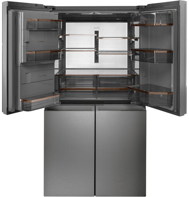 Café™ 27.4 Cu. Ft. Platinum Glass Smart French Door Refrigerator-2