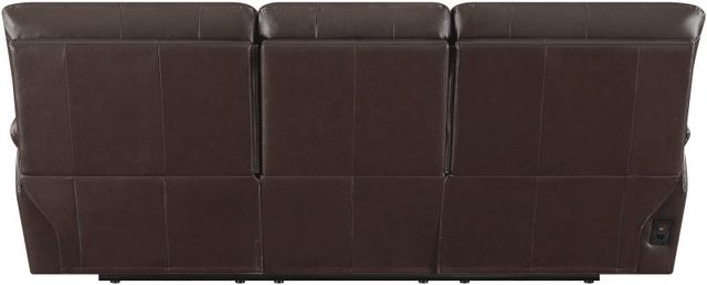 Coaster® Clifford Chocolate Double Reclining Sofa-3