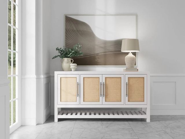 Riverside Furniture Rosalie White Caps Server-1