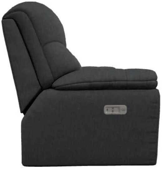 La-Z-Boy® Morrison Indigo Power Reclining Loveseat with Headrest and Lumbar-3