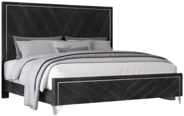 New Classic® Home Furnishings Ava Ebony Eastern King Panel Bed-0